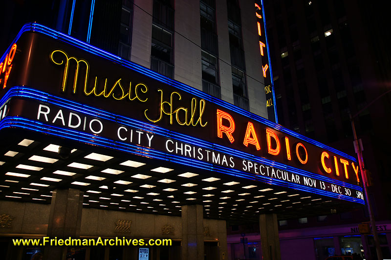 Radio City Music Hall Sign 1